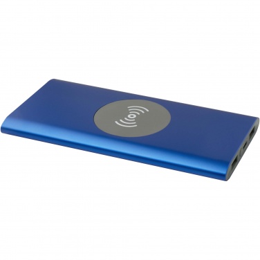 Logotrade business gift image of: Juice 8000 mAh Type-C recycled aluminium wireless power bank