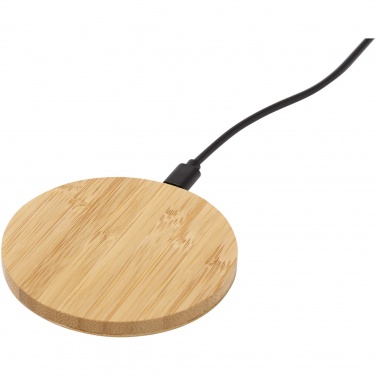 Logotrade business gift image of: Essence 15W bamboo wireless charging pad