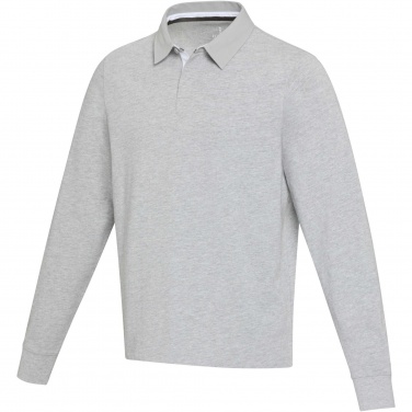 Logotrade promotional items photo of: Clyde unisex organic rugby polo sweatshirt