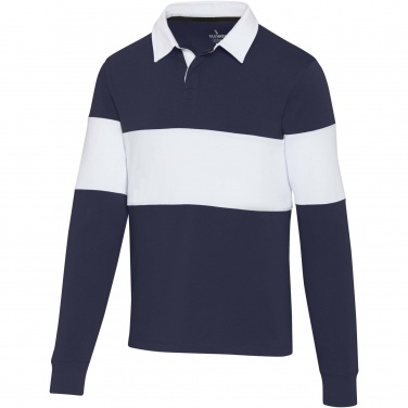 Logotrade promotional giveaway picture of: Clyde unisex organic rugby polo sweatshirt