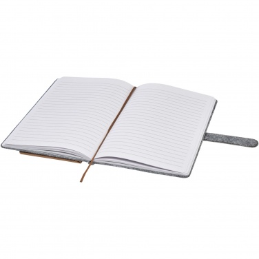 Logo trade promotional products picture of: Viviana A5 recycled felt and cork notebook