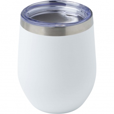 Logo trade corporate gifts image of: Corzo 350 ml RCS certified recycled stainless steel copper vacuum insulated cup