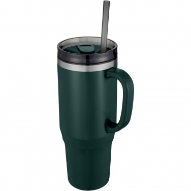 Logo trade promotional merchandise photo of: Melbourne 1200 ml RCS certified insulated tumbler with straw
