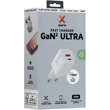 Logotrade business gift image of: Xtorm XEC035 GaN² Ultra 35W wall charger