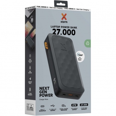 Logo trade promotional items image of: Xtorm FS5271 Fuel Series 27.000 mAh 67W power bank