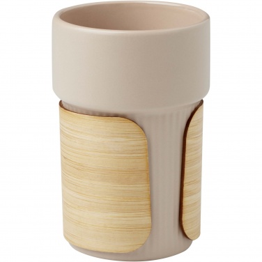 Logo trade promotional merchandise photo of: Tumbler Fika 340 ml with bamboo sleeve