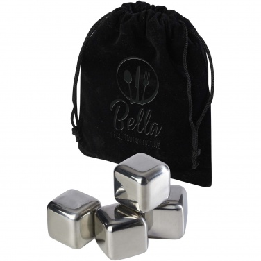 Logo trade promotional item photo of: Froz stainless steel ice cubes set
