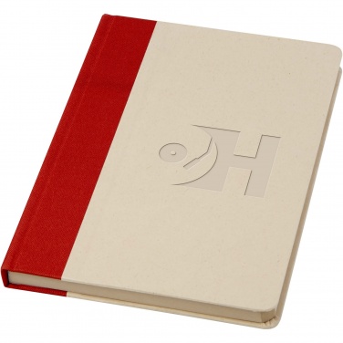 Logo trade business gifts image of: Liliana A5 sugar cane plastic hard cover notebook