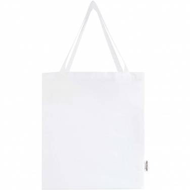 Logotrade promotional item image of: Madras 140 g/m² GRS recycled cotton gusset tote bag