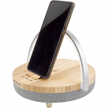 Logotrade business gift image of: Prixton 4-in-1 10W Bluetooth® speaker with LED light and wireless charging base