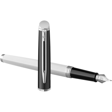 Logotrade promotional giveaways photo of: Hemisphere colour blocking fountain pen with palladium trim