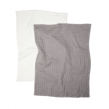 Logotrade promotional gift image of: VINGA Cromer waffle kitchen towel, 2 pcs