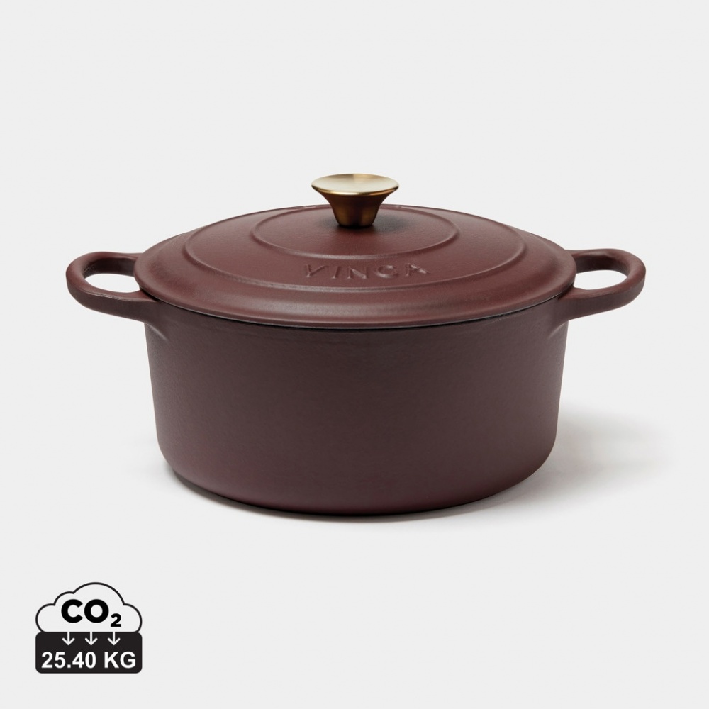 Logo trade promotional gifts picture of: VINGA Monte enameled cast iron pot 5.5L