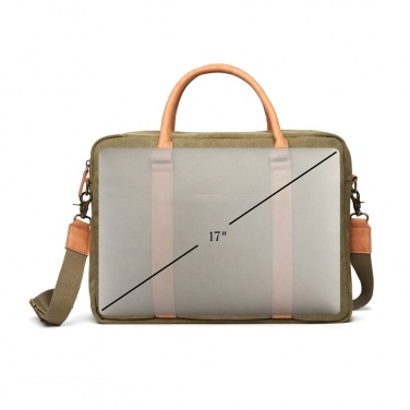 Logo trade promotional gifts image of: VINGA Bosler RCS recycled canvas computer bag