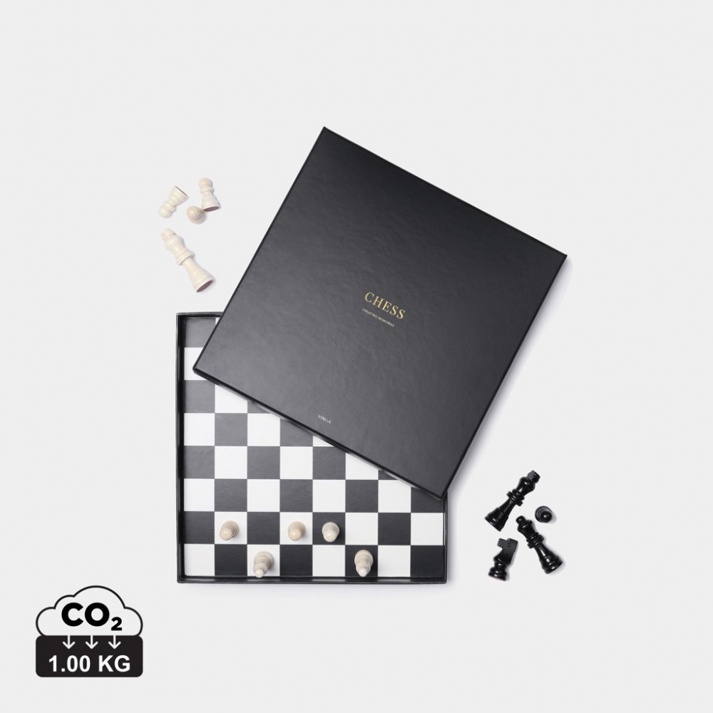 Logo trade promotional merchandise image of: VINGA Chess coffee table game