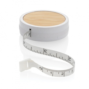 Logo trade promotional gifts image of: RCS recycled plastic & bamboo tailor tape