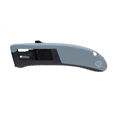 Logo trade promotional gift photo of: RCS certified recycled plastic Auto retract safety knife