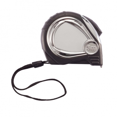 Logo trade corporate gift photo of: Chrome plated auto stop tape measure