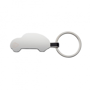 Logo trade promotional merchandise image of: RCS recycled zinc alloy car keyring
