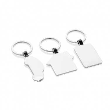 Logo trade advertising products image of: RCS recycled zinc alloy car keyring