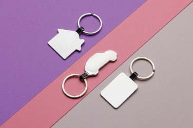 Logotrade promotional merchandise picture of: RCS recycled zinc alloy house keyring