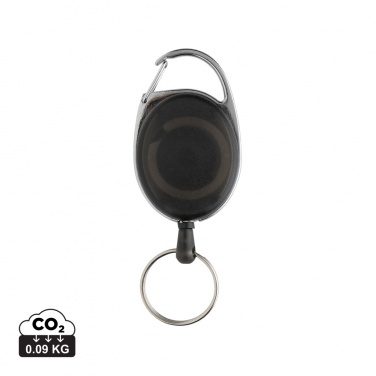 Logotrade promotional gift image of: RCS recycled ABS roller clip keychain
