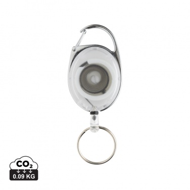 Logotrade corporate gift image of: RCS recycled ABS roller clip keychain
