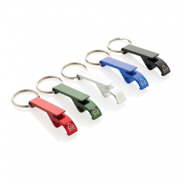 Logo trade advertising product photo of: RCS recycled aluminum bottle and can opener