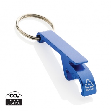 Logo trade promotional gift photo of: RCS recycled aluminum bottle and can opener