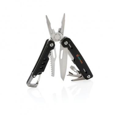 Logo trade advertising product photo of: Solid multitool with carabiner