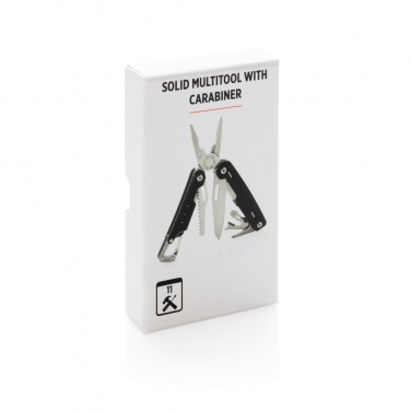 Logotrade promotional gift picture of: Solid multitool with carabiner