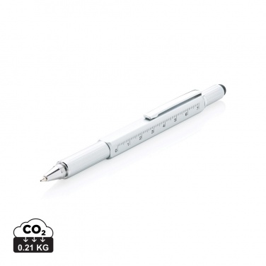 Logotrade promotional item picture of: 5-in-1 aluminium toolpen