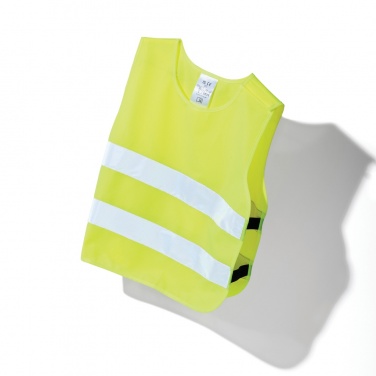 Logo trade promotional gift photo of: GRS recycled PET high-visibility safety vest 3-6 years