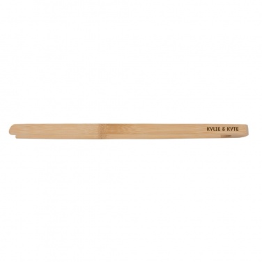 Logo trade business gift photo of: Ukiyo bamboo serving tongs