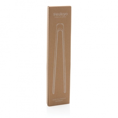 Logotrade promotional giveaway image of: Ukiyo bamboo serving tongs