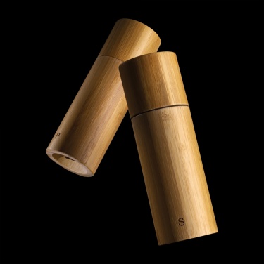 Logotrade promotional item image of: Ukiyo bamboo salt and pepper mill set
