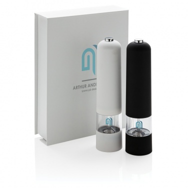 Logo trade promotional products picture of: Electric pepper and salt mill set