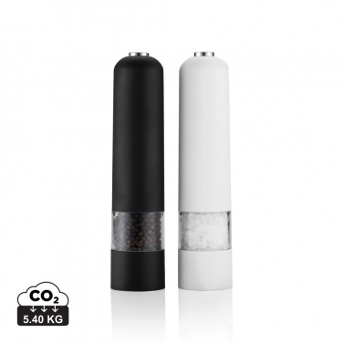 Logo trade promotional giveaways picture of: Electric pepper and salt mill set