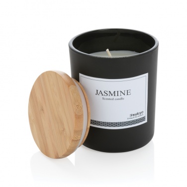 Logotrade promotional gift image of: Ukiyo deluxe scented candle with bamboo lid