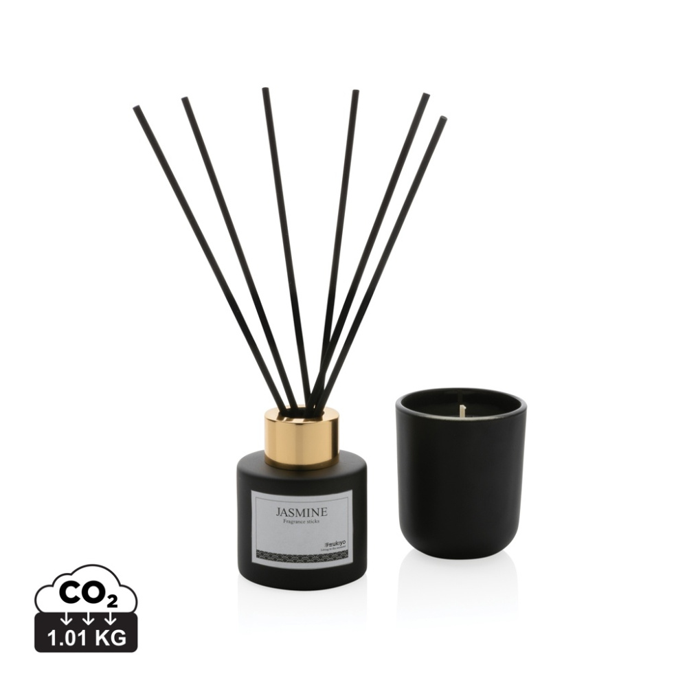 Logo trade corporate gift photo of: Ukiyo candle and fragrance sticks gift set