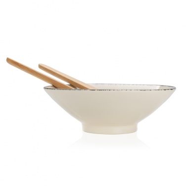Logo trade business gift photo of: Ukiyo salad bowl with bamboo salad server