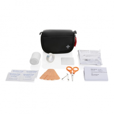 Logo trade promotional product photo of: RCS recycled nubuck PU pouch first aid set mailable