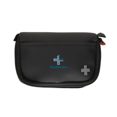 Logotrade corporate gift picture of: RCS recycled nubuck PU pouch first aid set mailable