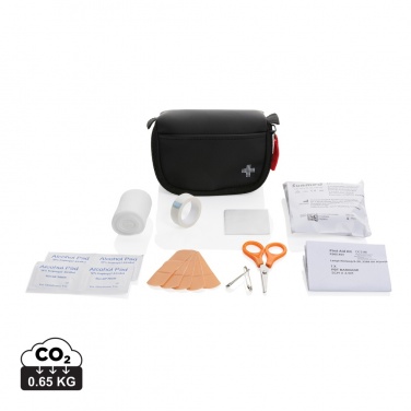 Logotrade promotional merchandise photo of: RCS recycled nubuck PU pouch first aid set mailable