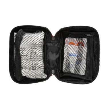 Logo trade promotional items picture of: RCS recycled nubuck PU pouch  first aid set