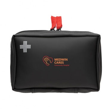 Logotrade promotional item picture of: RCS recycled nubuck PU pouch  first aid set