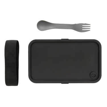 Logotrade promotional gift image of: GRS recycled PP lunch box with spork