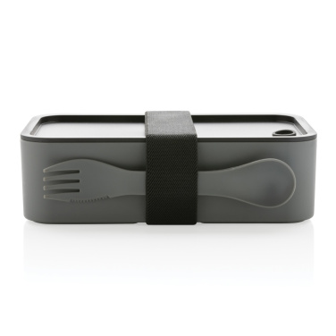 Logotrade corporate gift image of: GRS recycled PP lunch box with spork