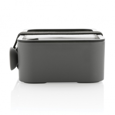 Logo trade corporate gift photo of: GRS recycled PP lunch box with spork