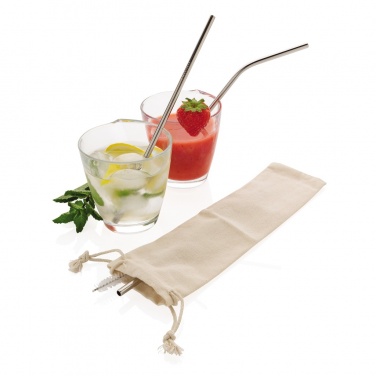 Logotrade advertising product picture of: Reusable stainless steel 3 pcs straw set